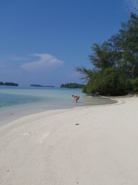 Pesisir Pantai di Pulau Macan